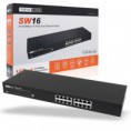 Switch 16 Puertos 10/100 Mbps Fast Ethernet Modelo SW16